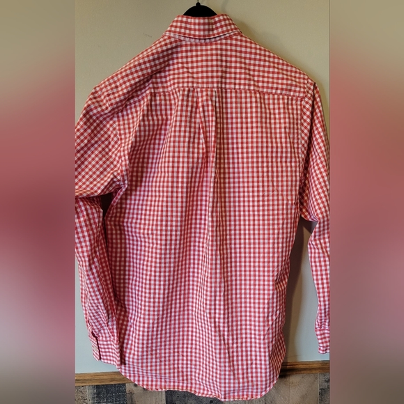 Vineyard Vines Slim Fit Tucker Shirt Red And White Checkered Button-up - Picture 3 of 7